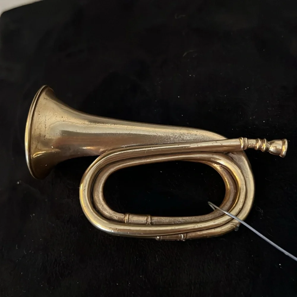 Metropolitan Museum of Art solid brass tuba Christmas ornament 3.5” x 2.5”